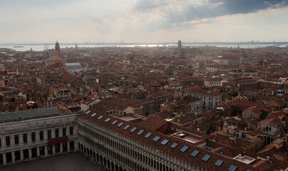 Venice day view from the top, Piazza San Marco