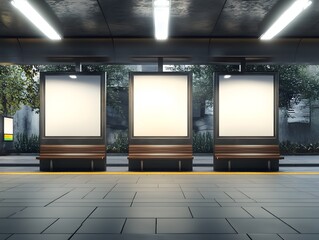 gallery interior with spotlights