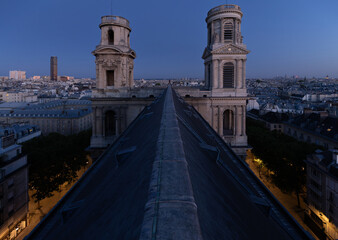 Saint-Sulpice, Paris, view from the top of the church