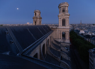 Saint-Sulpice, Paris, view from the top of the church