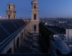Saint-Sulpice, Paris, view from the top of the church