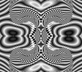 geometric abstract optical illusion illustration