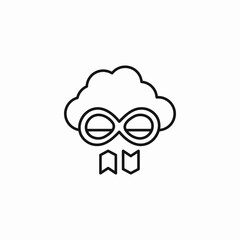 cloud computing services icon sign vector