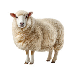 Fototapeta premium Playful sheep grazing in green pasture farm animals PNG, isolated on transparent background