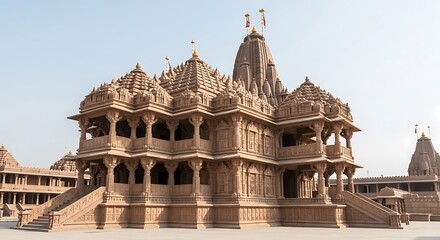 Obraz premium Temple Complex with India.