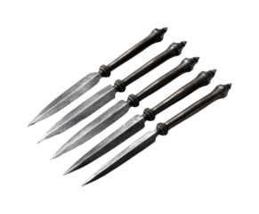 Medieval weaponry display historical exhibit PNG, isolated on transparent background