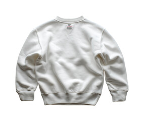 Casual fashion sweatshirt urban apparel neutral back view PNG, isolated on transparent background