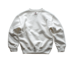 Casual fashion sweatshirt urban apparel neutral back view PNG, isolated on transparent background