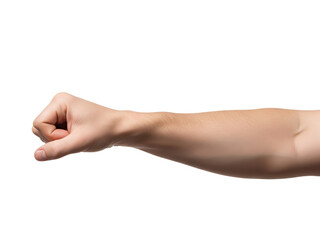 A Person's Arm Extended with a Fisted Hand, Symbolizing Strength and Determination