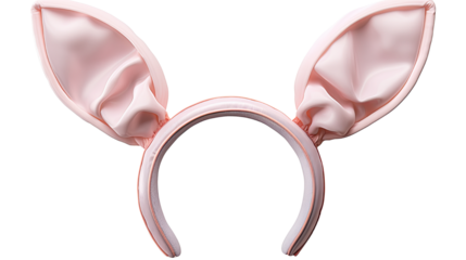 Bunny ears headband costume accessory rabbit ears isolated on white background