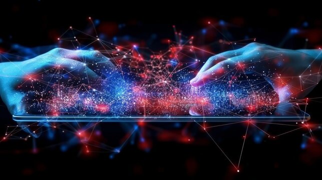 Businessman utilizes digital tablet for e commerce management and retail growth strategies