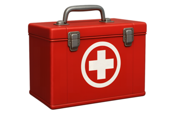 first aid kit isolated