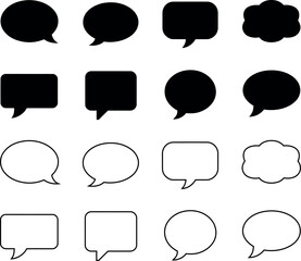 Diverse Speech Bubbles and Cloud Shapes for Communication and Design