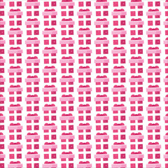 Cute Pink Present Box Pattern