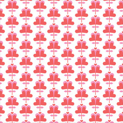 Romantic Floral Heart Pattern