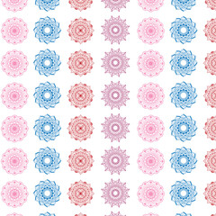 Pink and Purple Mandala Repeat Pattern