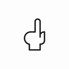 hand with pointing finger icon sign vector