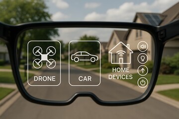 Smart Glasses AR Interface for Drone, Car, and Smart Home Control