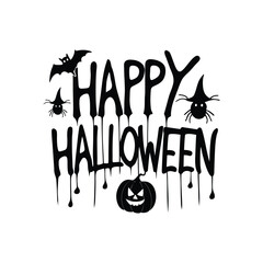 halloween pumpkin and bats