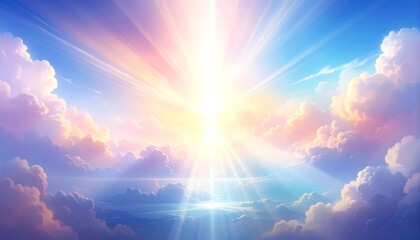 A radiant, celestial view