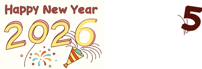 animation happy new year animation with firework