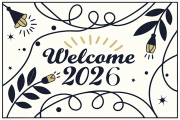 banner elegant black and gold new year banner