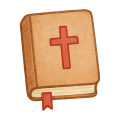 Obraz premium PNG Illustration of a holy book.