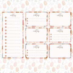 paper, card, frame, vector, illustration, design, note, notebook, page, letter, art, template, love, flower, calendar, blank, business, banner, sheet, decoration, floral, border, heart, pink, set