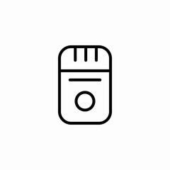 small electric shaver icon sign vector