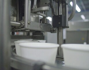 Fototapeta premium Industrial food packaging machine