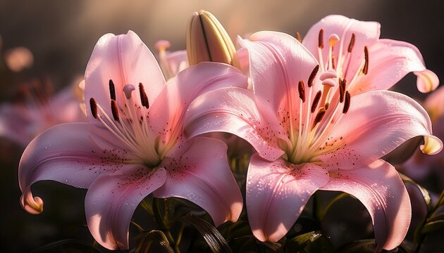 Pink Lilies