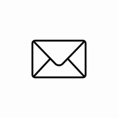 blank mail icon icon sign vector