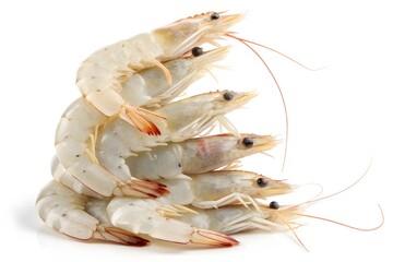 Pile of Fresh Raw Shrimp Seafood Ingredient Culinary Preparation