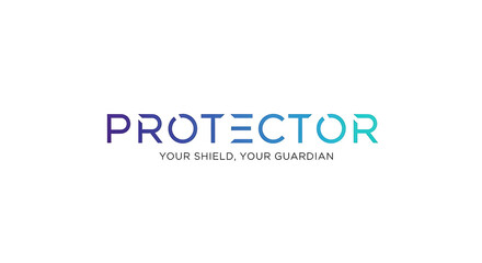 Modern abstract logo signifying protection and security with gradient colors
