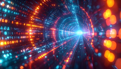 Cyber Data Protection Background with Smooth Encrypted Code Pattern – Metallic Style