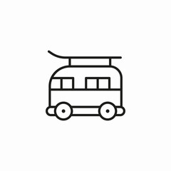 minivan passenger van icon sign vector