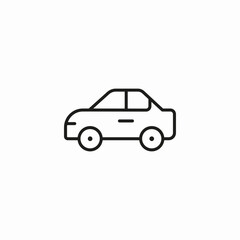 sedan family car icon sign vector