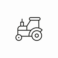 tractor farm vehicle icon sign vector