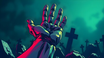 american flag in the hand