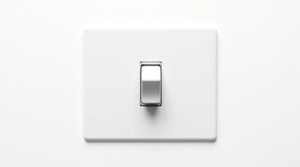 Toggle switch. Slider button, clean background, on off control.