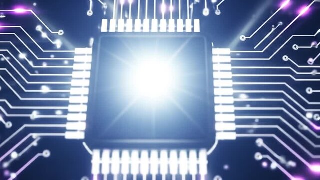 Abstract circuit board microchip