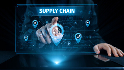 Supply chain processes with data-driven logistics, transportation, and distribution. enhances operations. Supply chain improves efficiency. Supply chain integrates logistics and delivery. Elide