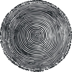 Abstract illustration of tree rings depicting natural wood texture and growth patterns.