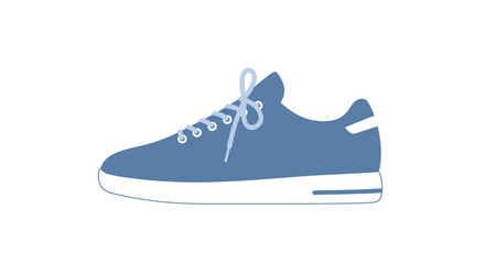 Stylish Blue Low-Top Sneaker with White Sole.