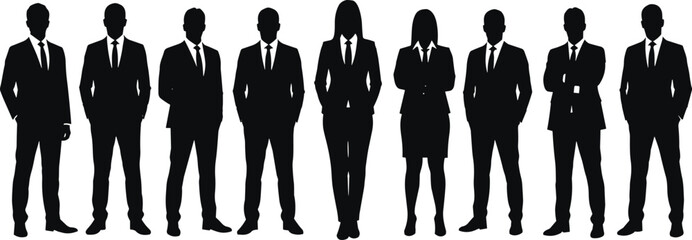 Business Professionals in SilhouetteBusiness Professionals in Silhouette