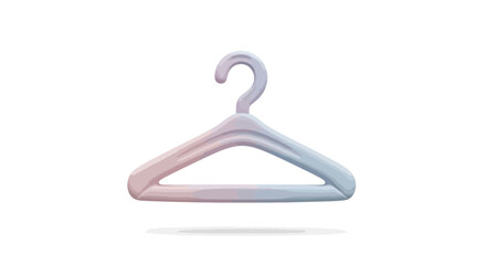 Pastel Colored Plastic Clothes Hanger with Hook.