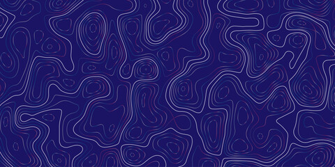 Contour Line Patterns Showing the Complexity of Topographic Landscapes . Design illustration for wall art, fabric, packaging, web, banner, app.
