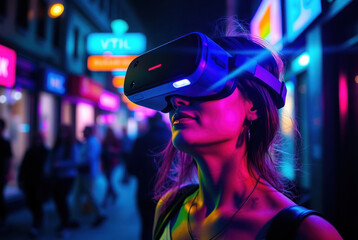 Fototapeta premium Immersive VR Experience, Next‑Gen Virtual Reality