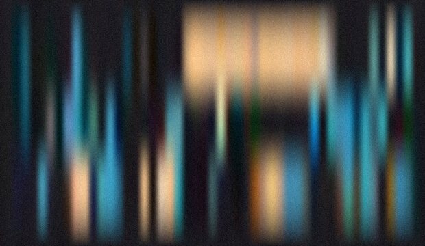 Abstract blurred light streaks background with subtle noise texture, teal, beige, and dark tones, creating a moody and atmospheric digital art piece. - Powered by Adobe