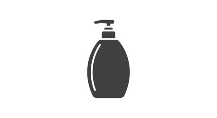 Dark Gray Plastic Dispenser Bottle Icon.